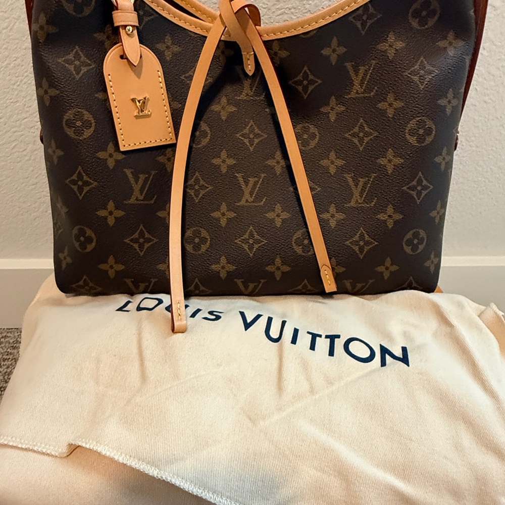 Louis Vuitton CarryAll PM Brown and Tan Monogram Hobo Bag - Picture 3 of 11